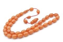 Usta İşi Sistemli Beyzi Kesim Beyaz Hamur Katalin Tesbih