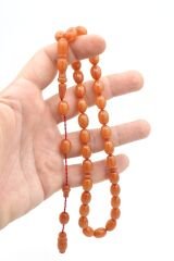 Usta İşi Sistemli Beyzi Kesim Beyaz Hamur Katalin Tesbih