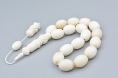 Sistemli Oyma İmameli İri Boy Balina Kemiği Efe Maskot Tesbih