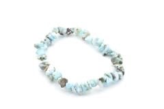 Hakiki Doğal Kırık Taş Larimar Taşı Bileklik 1.kalite Doğal Taş