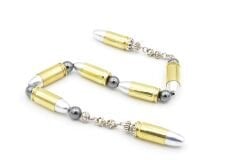 Usta İşi Hematit Taşlı İşlevsiz Mermi Zaza Tesbih