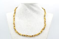 Hakiki Doğal Küp Model Damla Kehribar Kolye