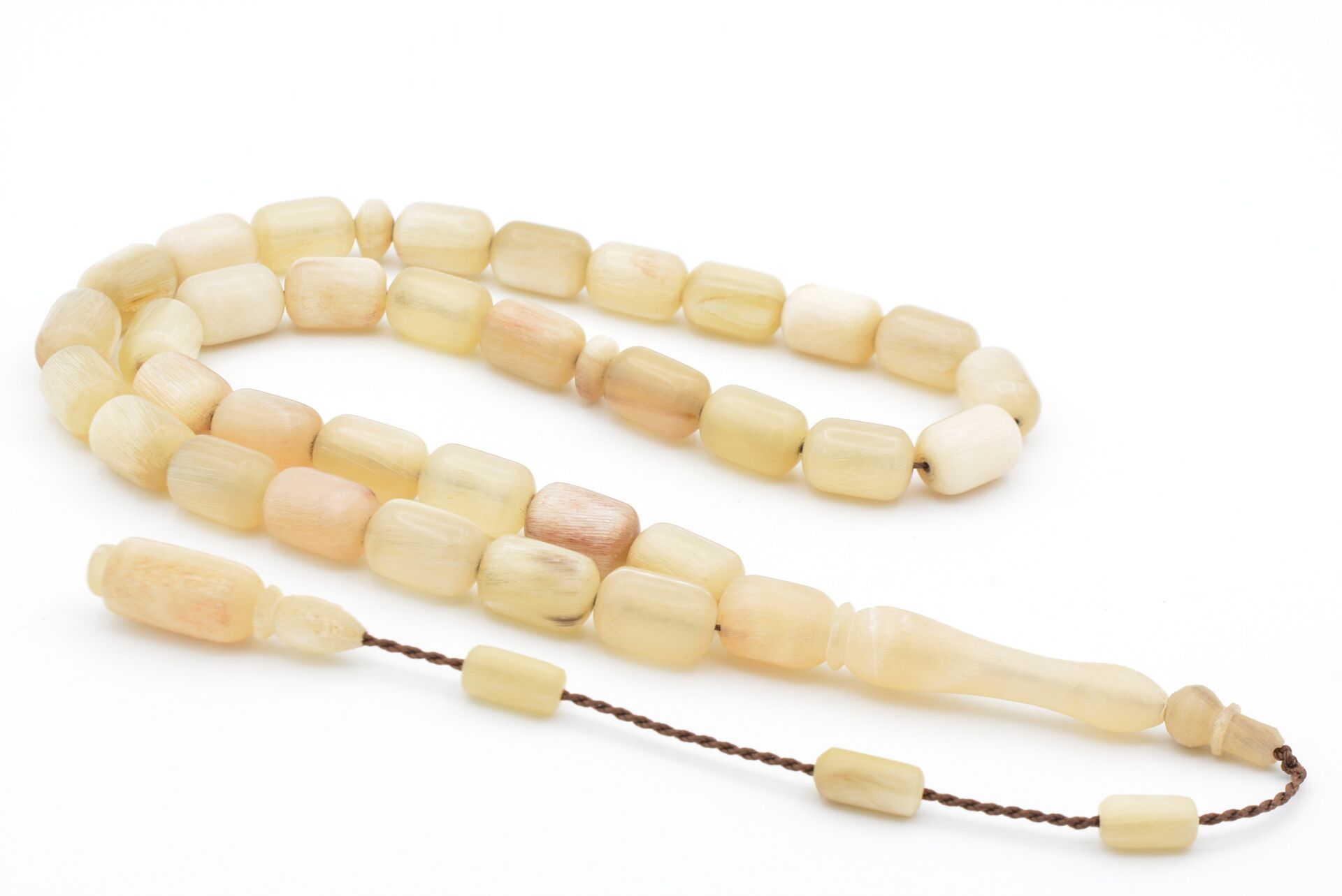 Sistemli Kapsül Kesim Bej Koç Boynuzu Tesbih