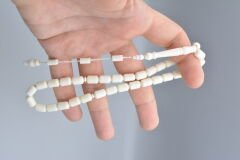 Sistemli Kapsül Kesim Lale Model İmameli Deve Kemiği Tesbih