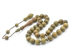 Sistemli Küre Kesim İri Boy Yeşil Pelesenk Ağacı Tesbih