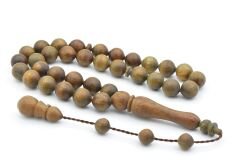 Sistemli Sığırcık Kesim İri Boy Kahverengi Pelesenk Ağacı Tesbih