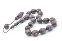 Sistemli Küre Kesim Bej Mavi Kafur Ağacı Efe Maskot Tesbih