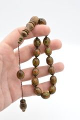 Sistemli Küre Kesim Kırmızı Yeşil Kafur Ağacı Efe Maskot Tesbih