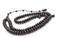 Sistemli Tekerlek Kesim 99 luk Siyah Kuka Tesbih