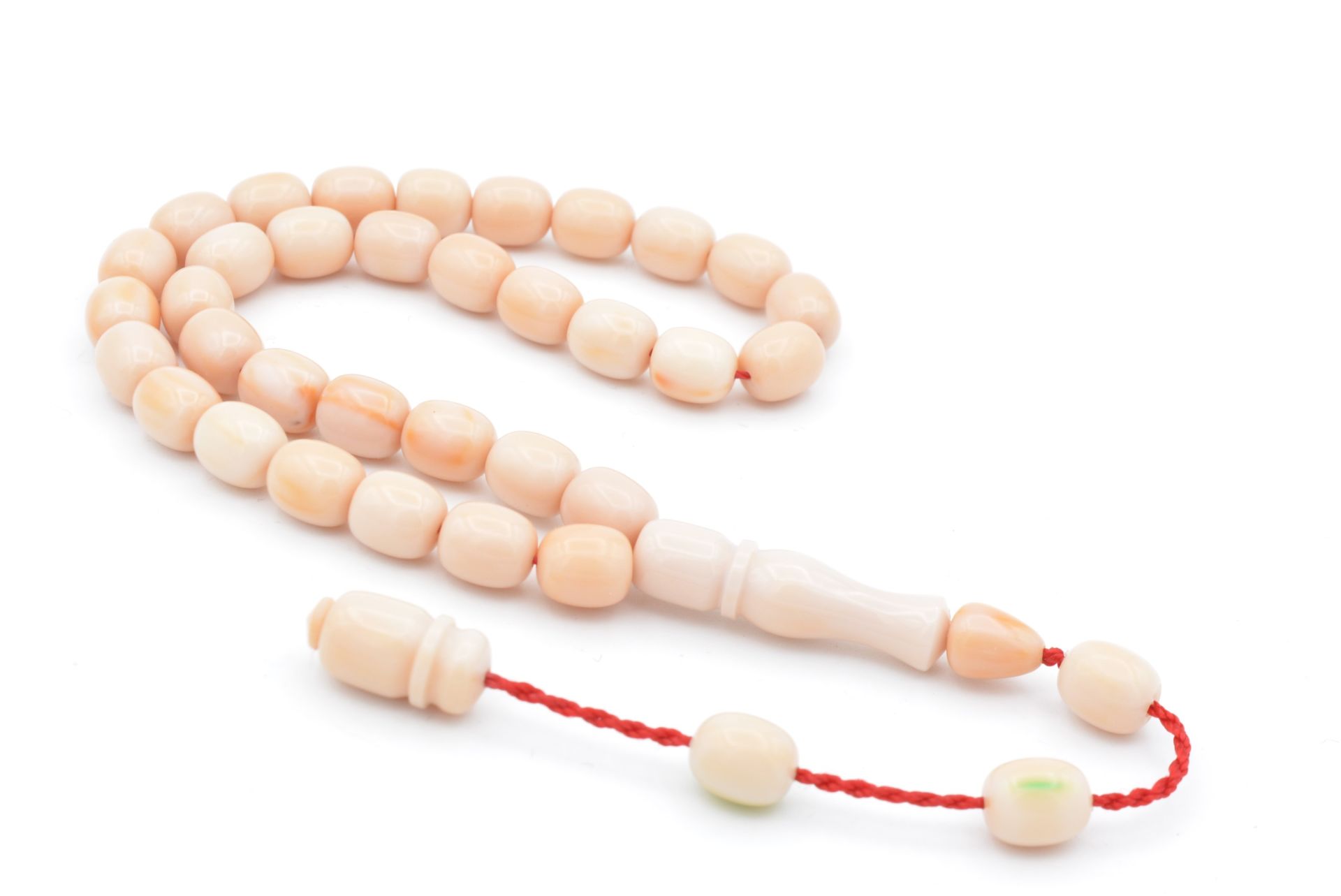 Şükrü Baba Yapımı Bilek Boy Kanayan Bağa Beyaz Katalin Tesbih