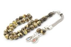 Küre Kesim Hareli Kahverengi Beyrut Kehribarı Tesbih 8 Mm