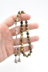 Küre Kesim Hareli Kahverengi Beyrut Kehribarı Tesbih 8 Mm