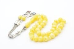 Küre Kesim Hareli Sarı Beyrut Kehribarı Tesbih 8 Mm