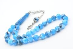 Küre Kesim Hareli Mavi Beyrut Kehribarı Tesbih 10 Mm