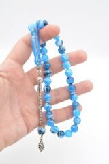 Küre Kesim Hareli Mavi Beyrut Kehribarı Tesbih 10 Mm