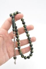 Küre Kesim Sarı Yeşil Beyrut Kehribarı Tesbih 10 Mm