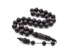 HAKİKİ USTA İŞİ MEVLEVİ İMAMELİ BEYZİ KESİM ABANOZ TESBİH DEV BOY