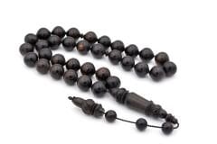 HAKİKİ USTA İŞİ MEVLEVİ İMAMELİ BEYZİ KESİM ABANOZ TESBİH DEV BOY