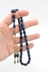 Kapsül Kesim Hareli Lacivert Beyrut Kehribar Tesbih