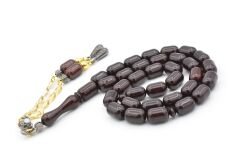 Kapsül Kesim Bordo Beyrut Kehribar Tesbih