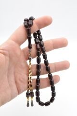 Kapsül Kesim Bordo Beyrut Kehribar Tesbih