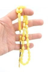 Beyzi Kesim İri Boy Beyrut Damla Kehribar Tesbih