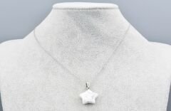 Hakiki Doğal Havlit Taşı Yıldız Kolye Ucu 1.Kalite