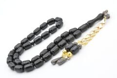 Kapsül Kesim Siyah Beyrut Kehribar Tesbih