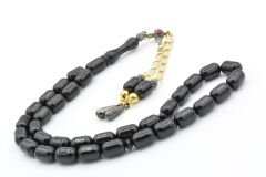 Kapsül Kesim Siyah Beyrut Kehribar Tesbih