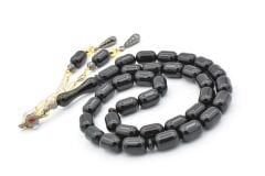 Kapsül Kesim Siyah Beyrut Kehribar Tesbih