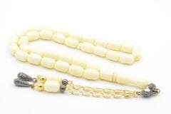 Kapsül Kesim Beyaz Beyrut Kehribar Tesbih