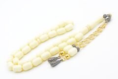 Kapsül Kesim Beyaz Beyrut Kehribar Tesbih