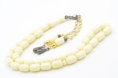 Kapsül Kesim Beyaz Beyrut Kehribar Tesbih