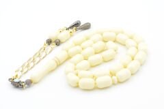 Kapsül Kesim Beyaz Beyrut Kehribar Tesbih