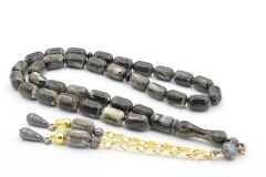 Kapsül Kesim Hareli Gri Beyrut Kehribar Tesbih