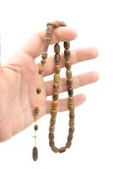 Mustafa Uysal İmzalı Kapsül Kesim Aslan Ağacı Tesbih