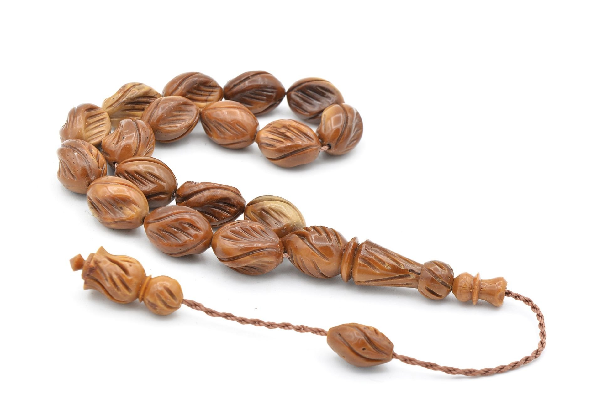 Sistemli Beyzi Kesim Bütün Oymalı Kuka Efe Maskot Tesbih