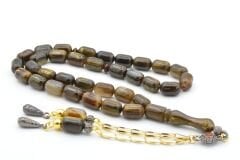 Kapsül Kesim Hareli Koyu Yeşil Beyrut Kehribar Tesbih