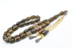 Kapsül Kesim Hareli Koyu Yeşil Beyrut Kehribar Tesbih