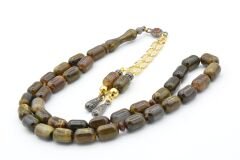 Kapsül Kesim Hareli Koyu Yeşil Beyrut Kehribar Tesbih