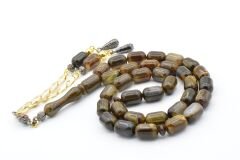 Kapsül Kesim Hareli Koyu Yeşil Beyrut Kehribar Tesbih