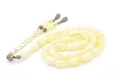 Kapsül Kesim Hareli Sarı Beyrut Kehribar Tesbih