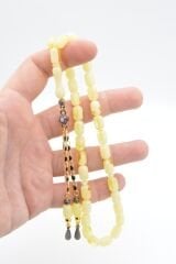 Kapsül Kesim Hareli Sarı Beyrut Kehribar Tesbih