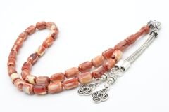 Kapsül Kesim Hareli Kırmızı Beyrut Kehribar Tesbih