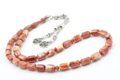 Kapsül Kesim Hareli Kırmızı Beyrut Kehribar Tesbih