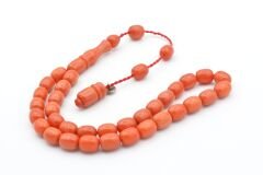 Şükrü Baba İmzalı Bilek Boy Turuncu Katalin Tesbih