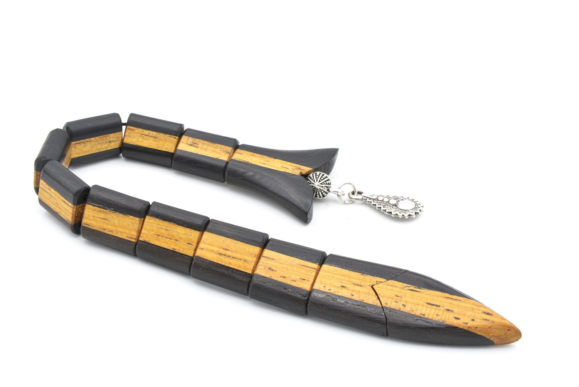 Usta İşçilikli Abanoz Ağacı Balık Tesbih