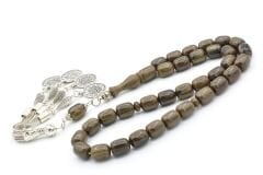 Kapsül Kesim İri Boy Hareli Yeşil Katalin Tesbih