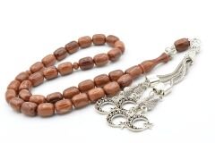 Kapsül Kesim İri Boy Hareli Kahverengi Katalin Tesbih