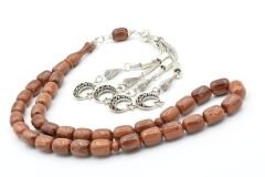 Kapsül Kesim İri Boy Hareli Kahverengi Katalin Tesbih